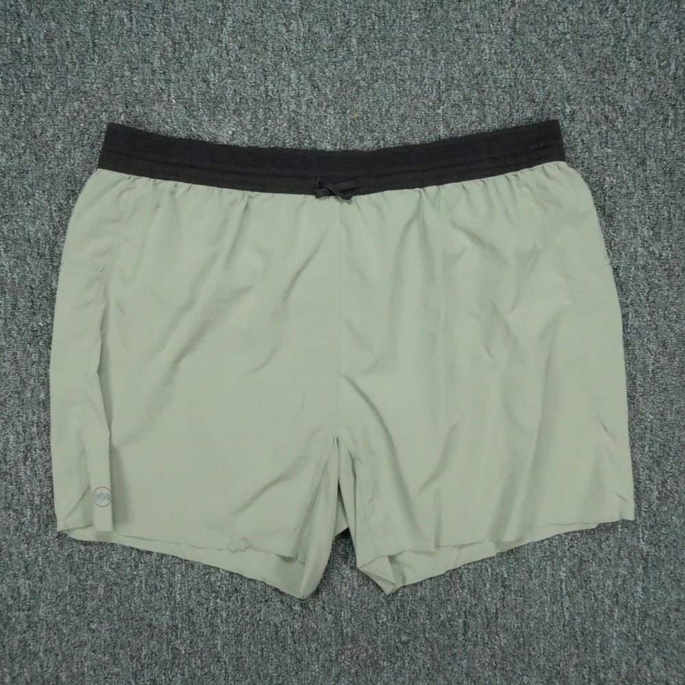Janji Shorts Mens XL Green AFO Running Stretch Brief Lined Training Lightweight
